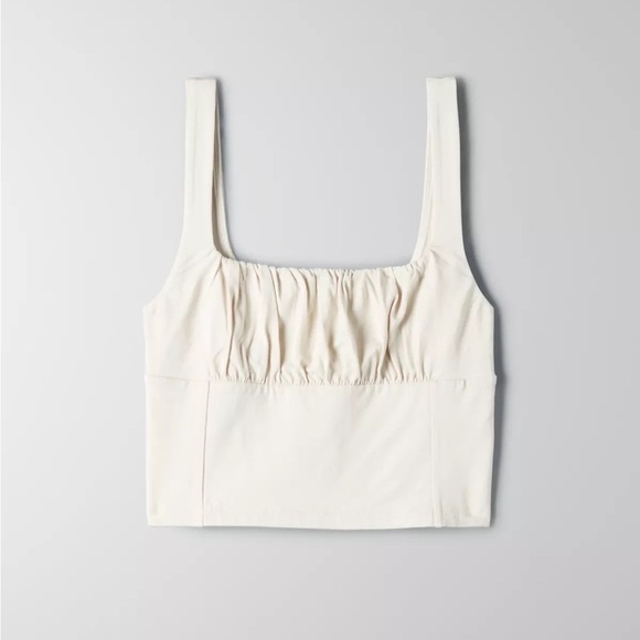Aritzia Wilfred Free bustier square-neckline tank top - Picture 5 of 13
